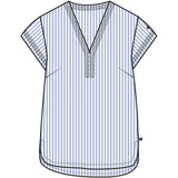 Redgreen Women Alban Linen Shirt Skjorter 161 Sky Blue Stripe