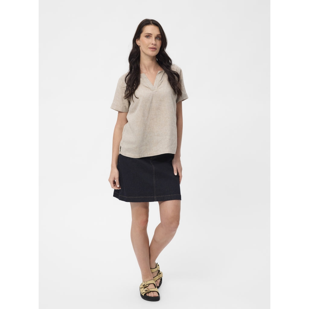 Redgreen Women Alexia Shirt Dresses / Shirts 422 Ligth Sand Melange