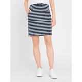 Sea Ranch Anjelica Stribet Nederdel Nederdele SR Navy/Pearl Breton