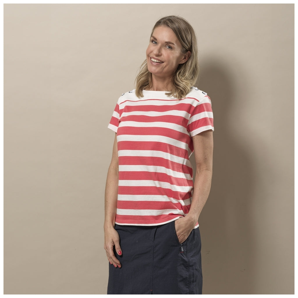 Sea Ranch Anny Tee T-shirts 3104 Calypso Coral / Pearl