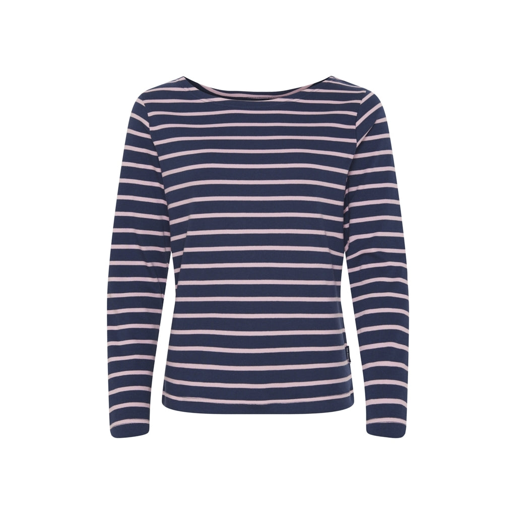 Sea Ranch Antibes Stribet Langærmet T-shirt Langærmet Tee 4226 SR Navy/ Lilac