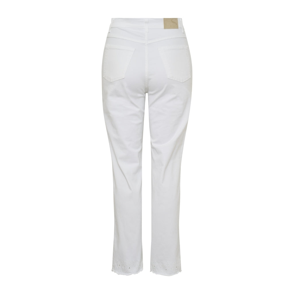 Bessie BE_Kristi Bukser og Shorts 16 White