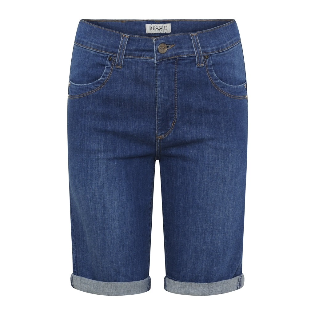 Bessie BE_Stina Bukser og Shorts 24 Blue Spray
