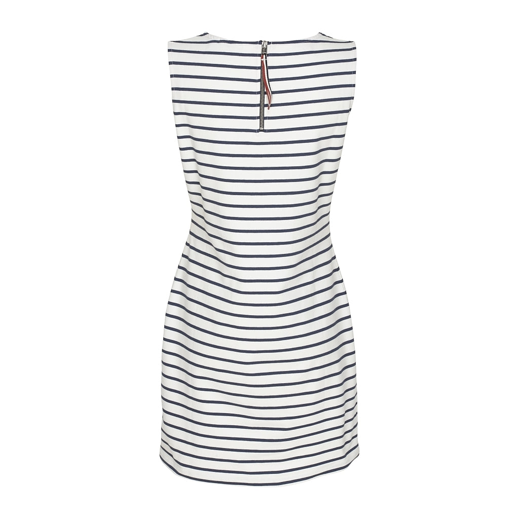 Sea Ranch Belinda Stribet Ærmeløs Kjole Dresses / Shirts Perle/SR Navy