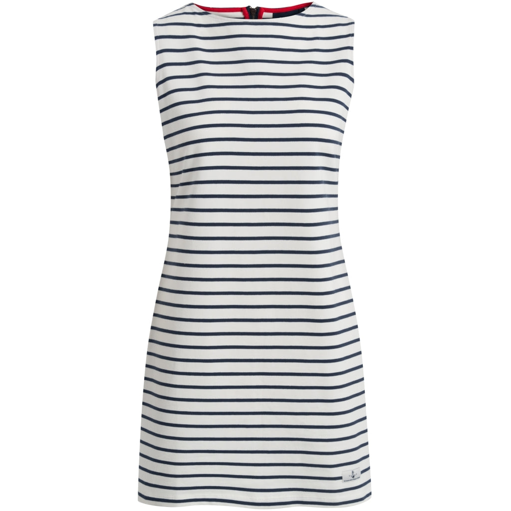 Sea Ranch Belinda Stribet Ærmeløs Kjole Dresses / Shirts Perle/SR Navy