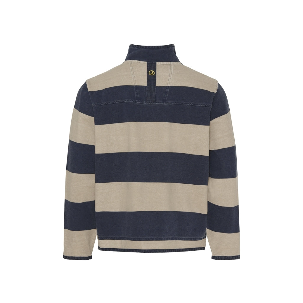 Sea Ranch Bertram Half Zip Sweat Sweatshirts Navy / Lilla / Grå Melange