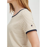 Redgreen Women Camilla T-shirt T-shirts 124 Mid Sand Stripe