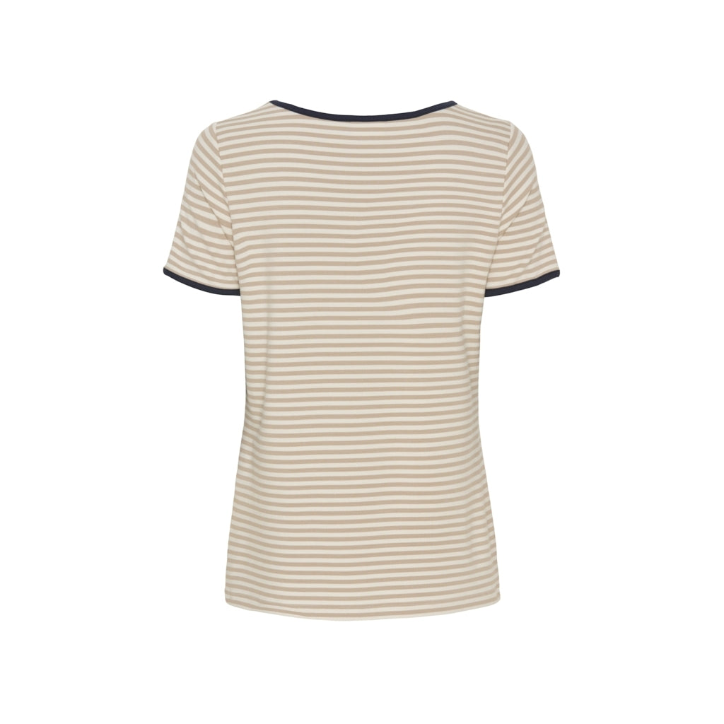 Redgreen Women Camilla T-shirt T-shirts 124 Mid Sand Stripe