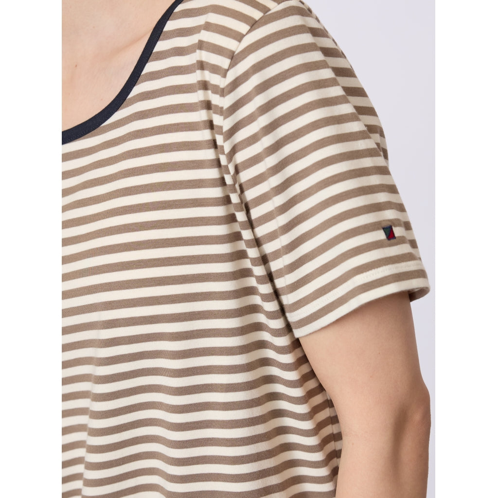 Redgreen Women Cecilie Tee Poloer 125 Dark Sand Stripe