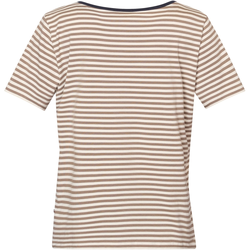 Redgreen Women Cecilie Tee Poloer 185 Plum Stripe