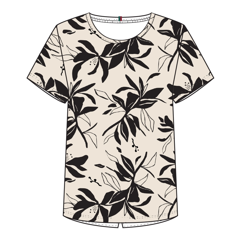 Redgreen Women Celina T-shirt T-shirts 321 Ecru Pattern