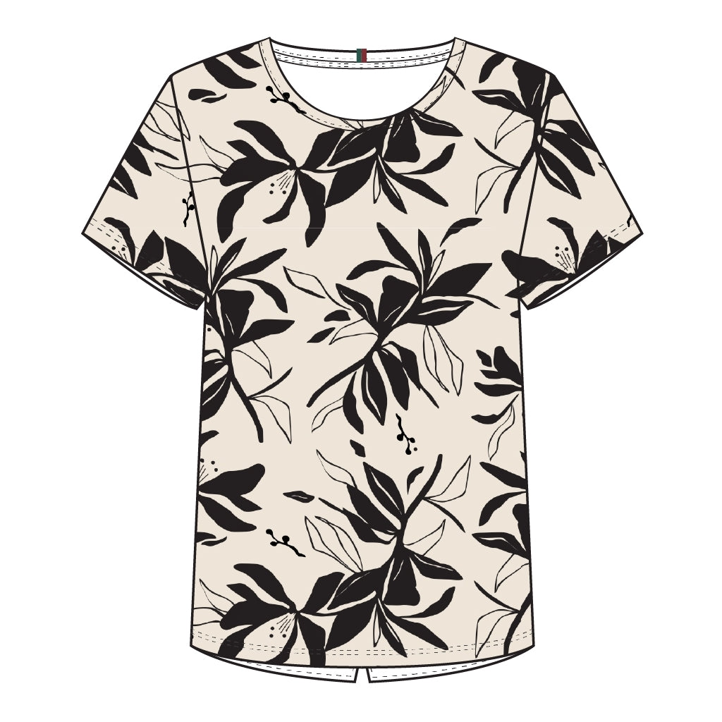 Redgreen Women Celina T-shirt T-shirts 321 Ecru Pattern