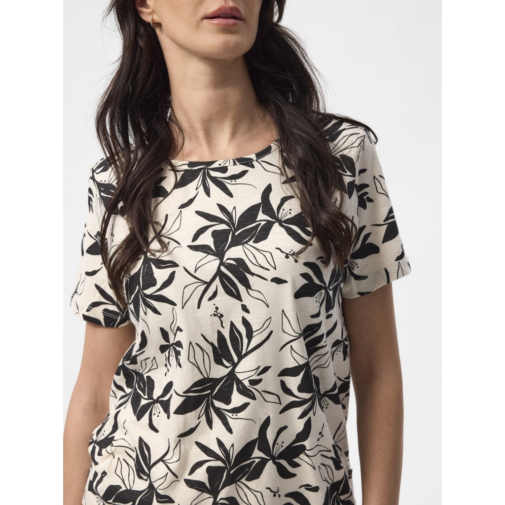 Redgreen Women Celina T-shirt T-shirts 321 Ecru Pattern