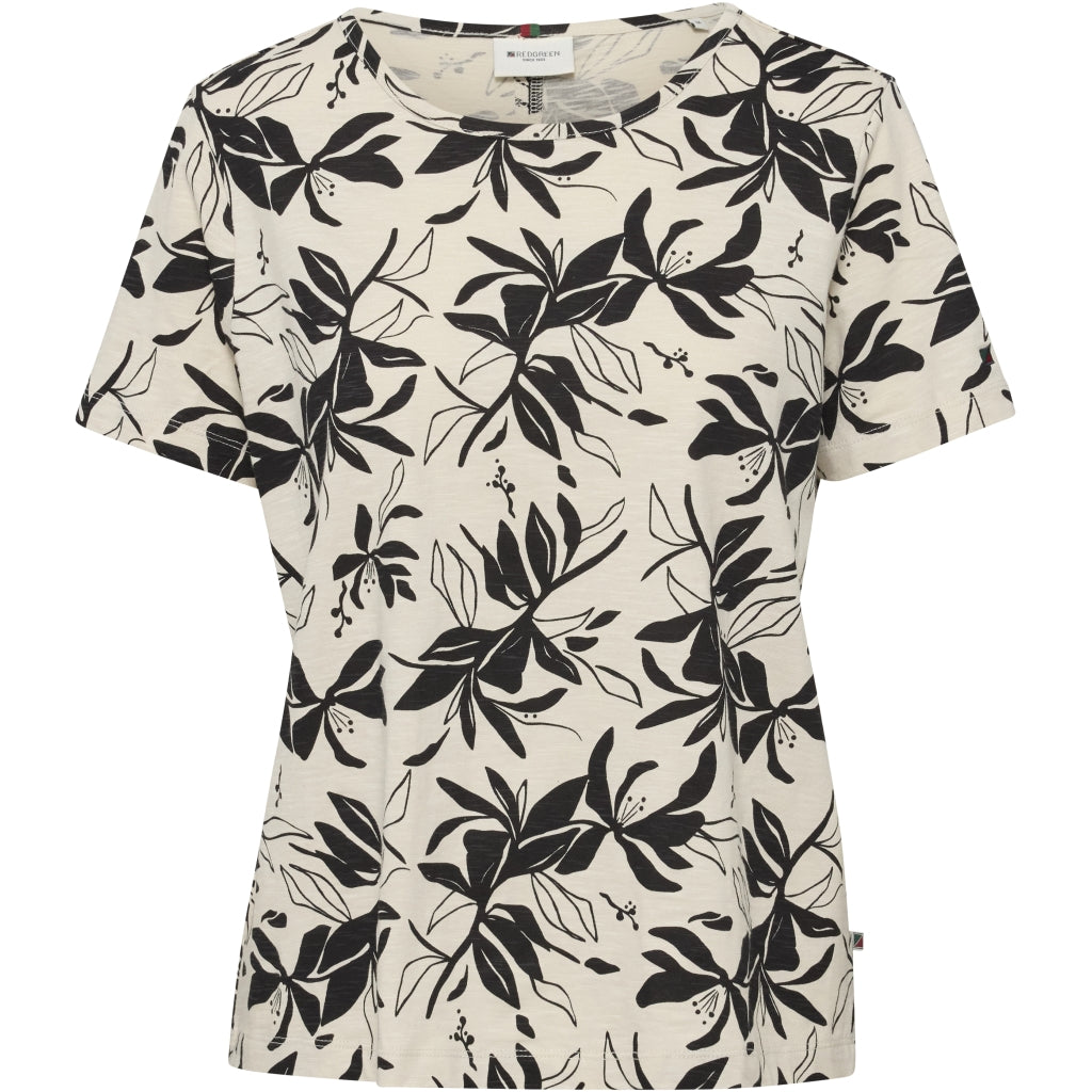 Redgreen Women Celina T-shirt T-shirts 321 Ecru Pattern