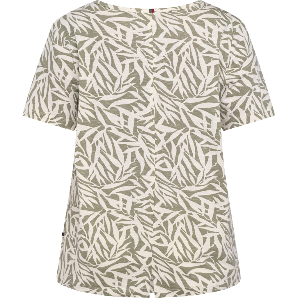 Redgreen Women Celina T-shirt T-shirts 373 Light Green Pattern