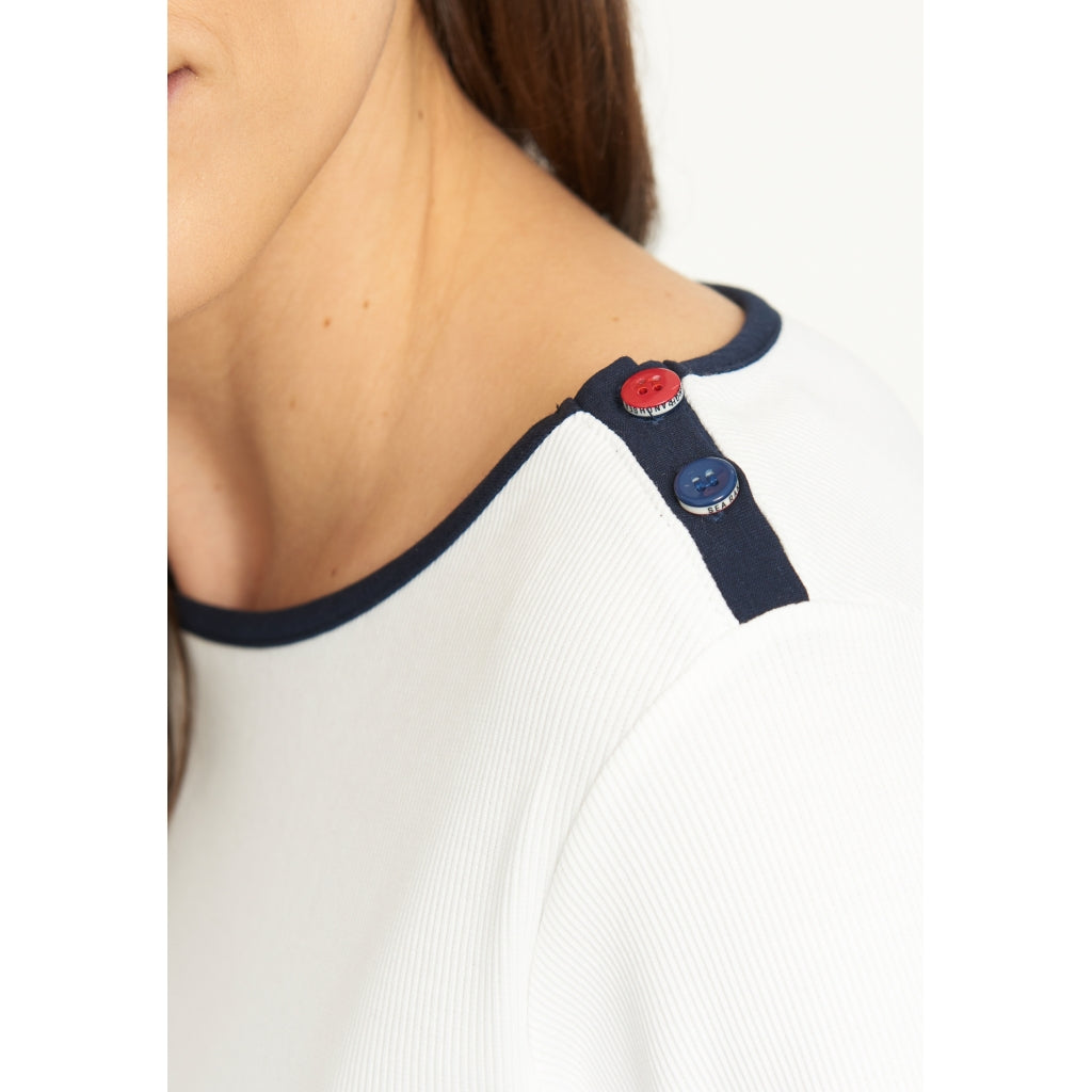 Sea Ranch Charlotte Langærmet T-shirt Langærmet Tee Hvid