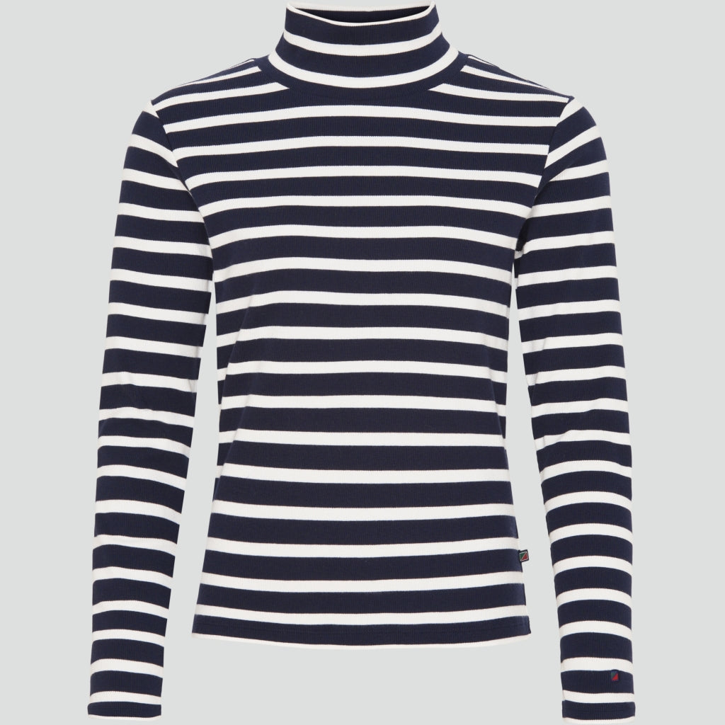 Redgreen Women Cherry rullekrave Langærmet Tee 168 Navy Stripe