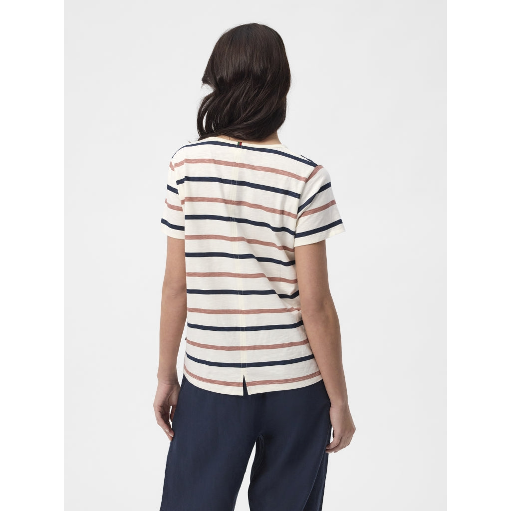 Redgreen Women Chris T-shirt T-shirts 142 Dark Rose Stripe