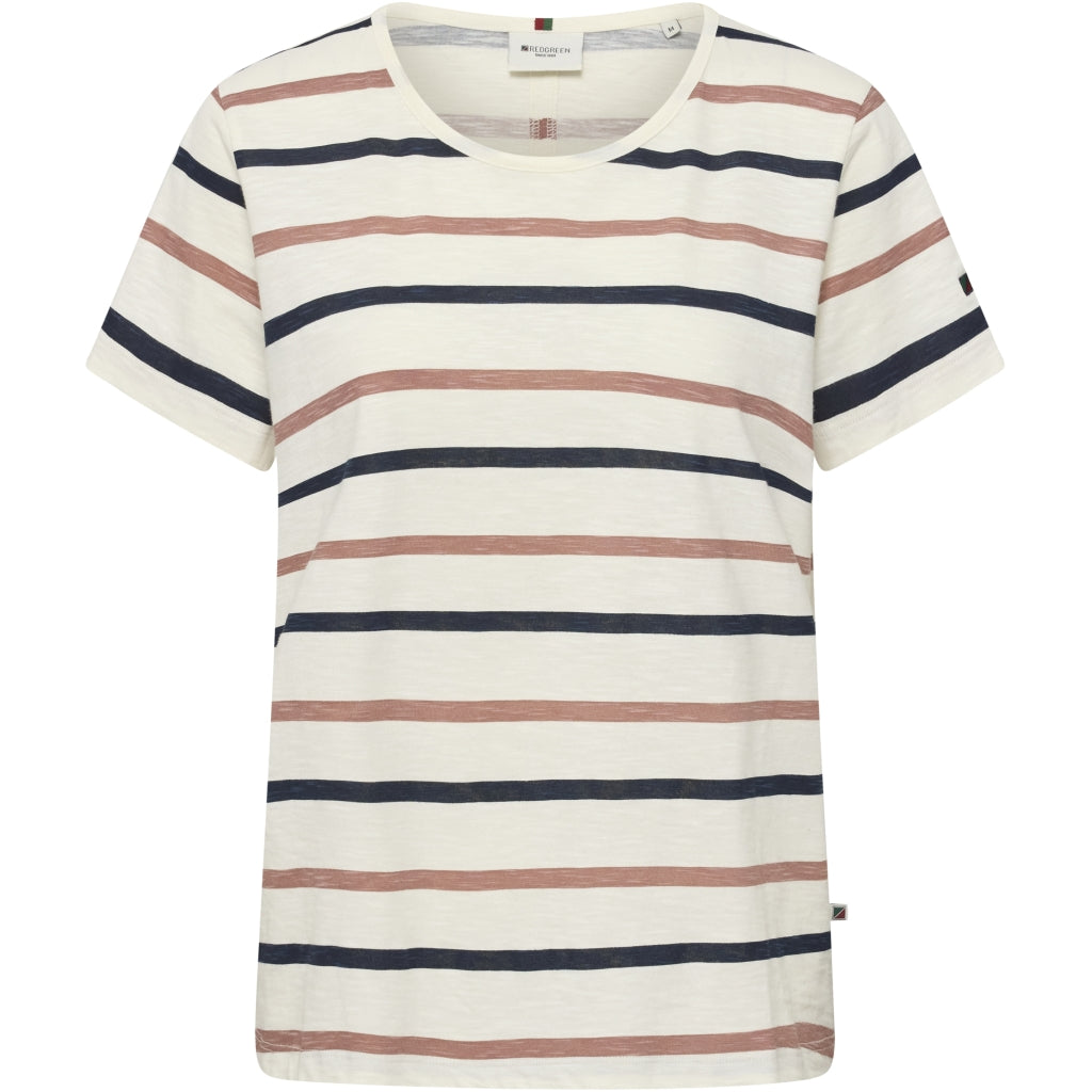 Redgreen Women Chris T-shirt T-shirts 142 Dark Rose Stripe