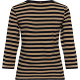 Redgreen Women Christelle Long Sleeve Tee Langærmet Tee 124 Mid Sand Stripe
