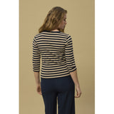 Redgreen Women Christelle Long Sleeve Tee Langærmet Tee 124 Mid Sand Stripe