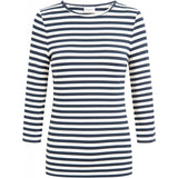 Redgreen Women Cleo 3/4 LS T-shirt Langærmet Tee 169 Dark Navy Stripe