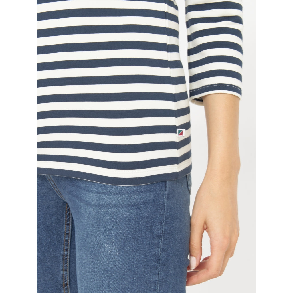 Redgreen Women Cleo 3/4 LS T-shirt Langærmet Tee 169 Dark Navy Stripe