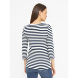 Redgreen Women Cleo 3/4 LS T-shirt Langærmet Tee 169 Dark Navy Stripe