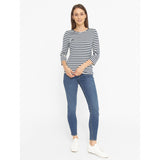 Redgreen Women Cleo 3/4 LS T-shirt Langærmet Tee 169 Dark Navy Stripe