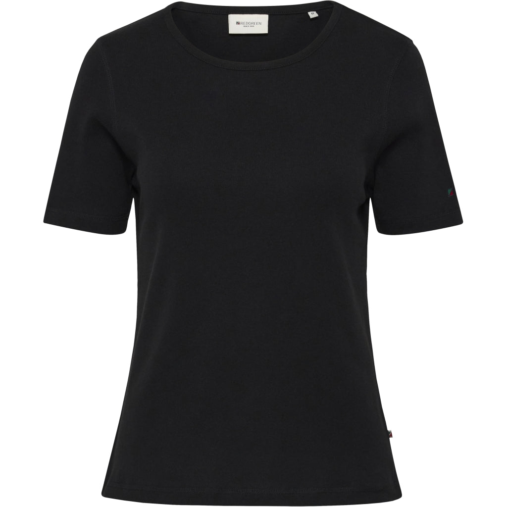 Redgreen Women Cora Short Sleeve Tee T-shirts 099 Black