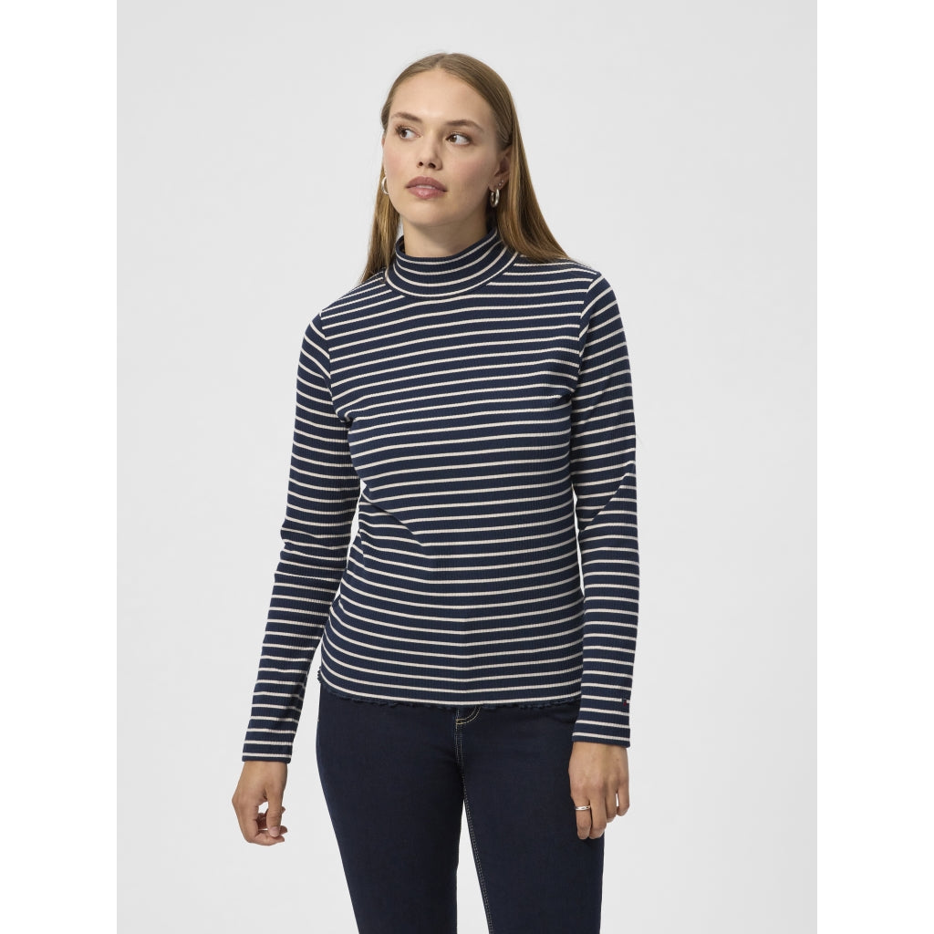 Redgreen Women Crawley Langærmet Tee 169 Dark Navy Stripe