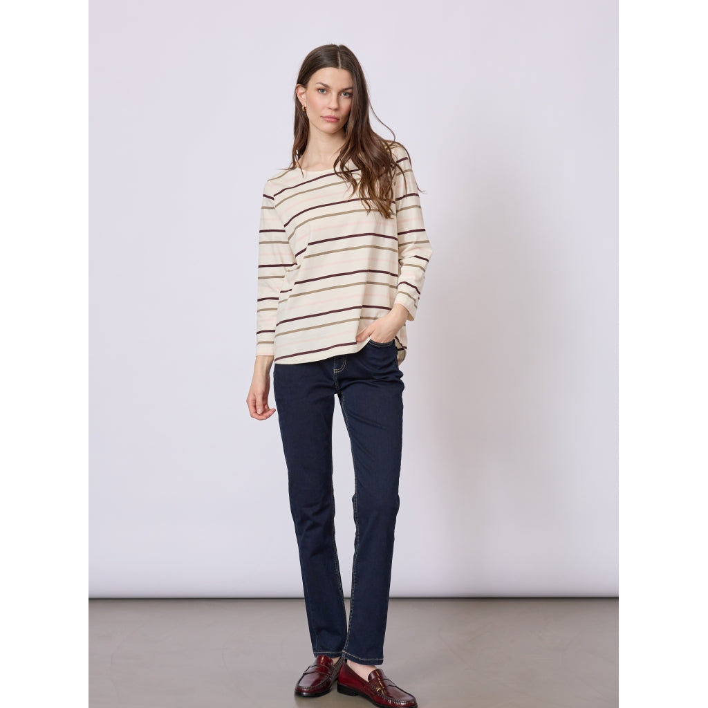 Redgreen Women Croco T-shirt T-shirts 141 Rose Stripe