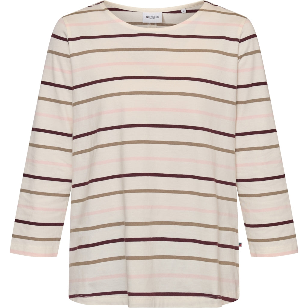 Redgreen Women Croco T-shirt T-shirts 141 Rose Stripe