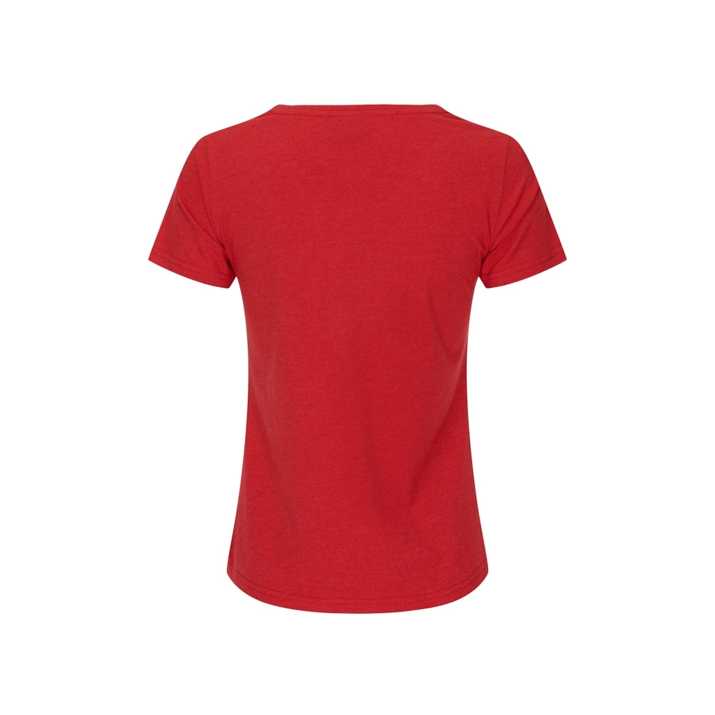 Sea Ranch Dorthea Organic Cotton V-Neck tee T-shirts Rød