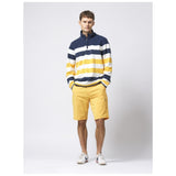 Sea Ranch Ejvind Half Zip Sweat Sweatshirts 1132 Pearl / Warm Yellow