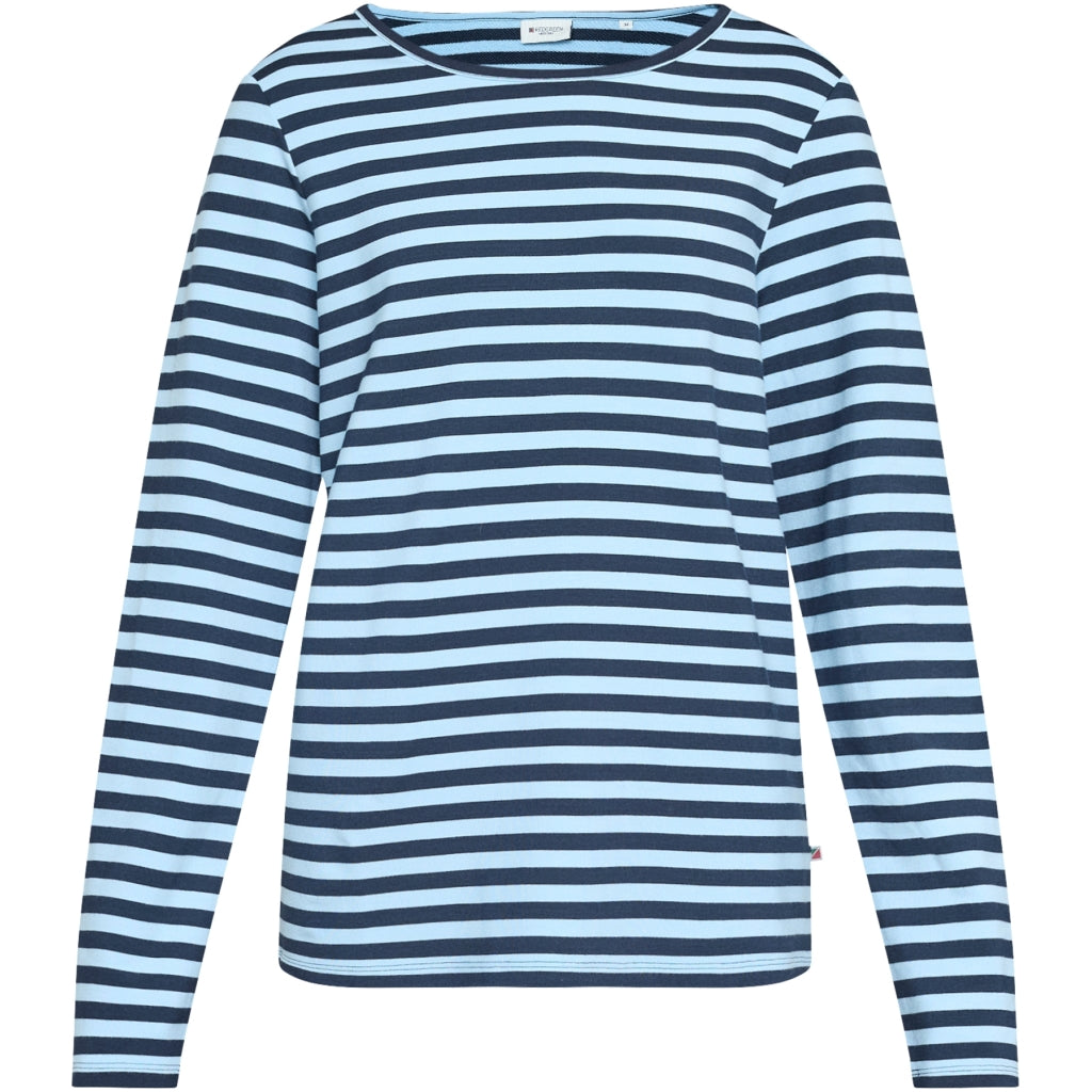 Redgreen Women Fie Long Sleeve T-shirt Langærmet Tee 164 Mid Blue Stripe