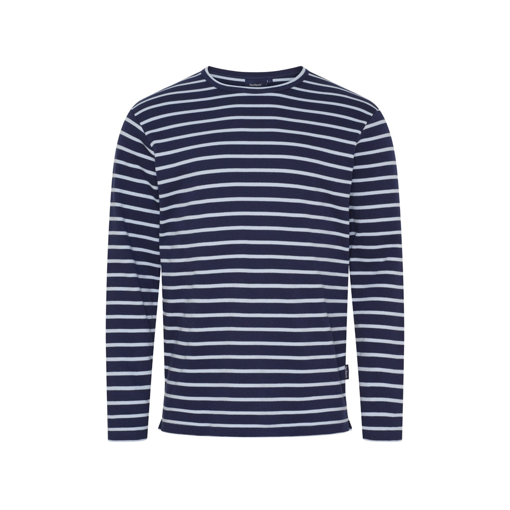 Sea Ranch Grenaa Stribet Langærmet T-shirt Langærmet Tee 4246 SR Navy / Blue Fog
