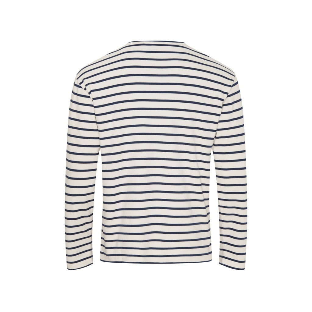 Sea Ranch Grenaa Stribet Langærmet T-shirt Langærmet Tee Ecru/SR Navy