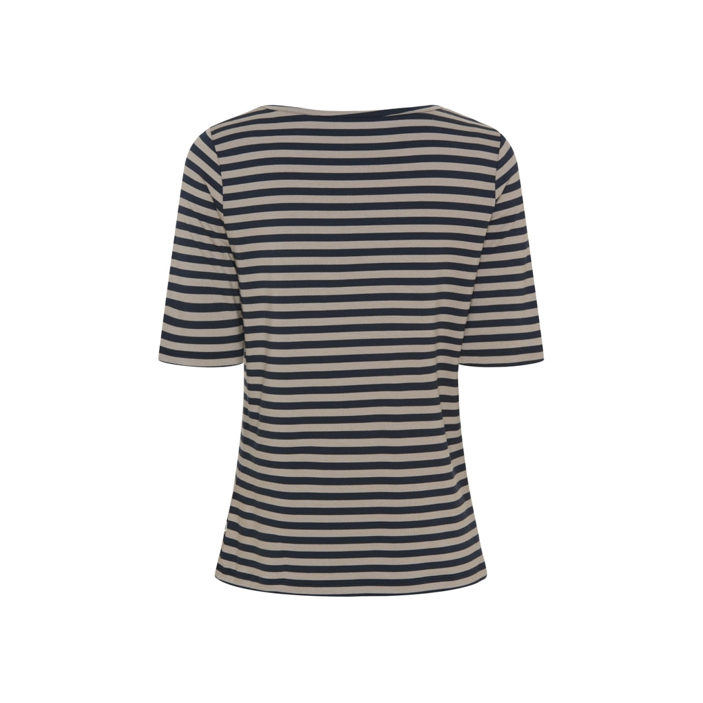 Redgreen Women Hedy kortærmet t-shirt T-shirts 123 Sand Stripe