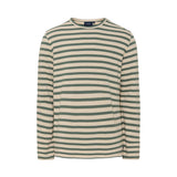 Sea Ranch Hugo Stribet Langærmet T-shirt Langærmet Tee 5027 Ecru/Duck Green