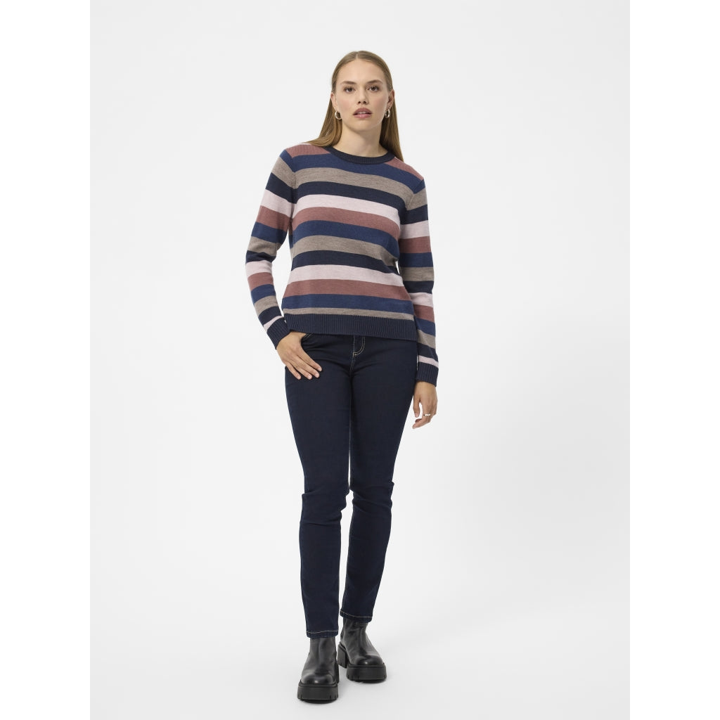Redgreen Women Joe Knit Strik 143 Pale Pink Stripe