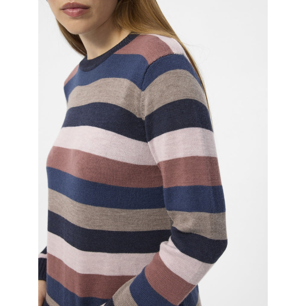 Redgreen Women Joe Knit Strik 143 Pale Pink Stripe