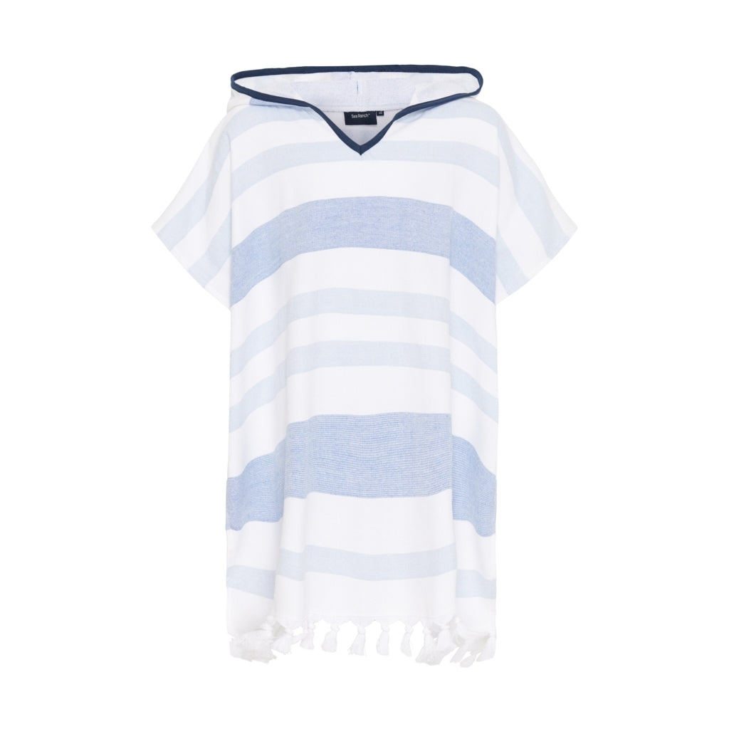 Sea Ranch Kids Bondi Beach Poncho Håndklæder 4196 Federal Blue / White