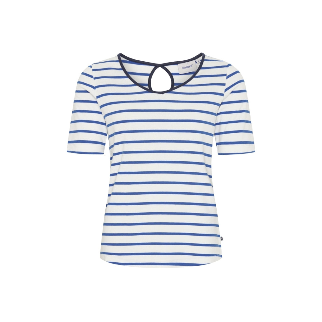 Sea Ranch Lou Tee T-shirts 1103 Pearl / Olympian Blue