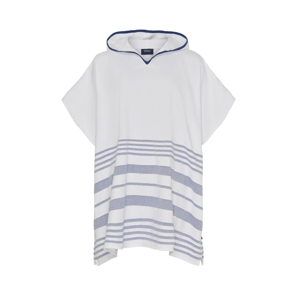 Sea Ranch Malibu Beach Poncho Håndklæder Hvid/SR Navy