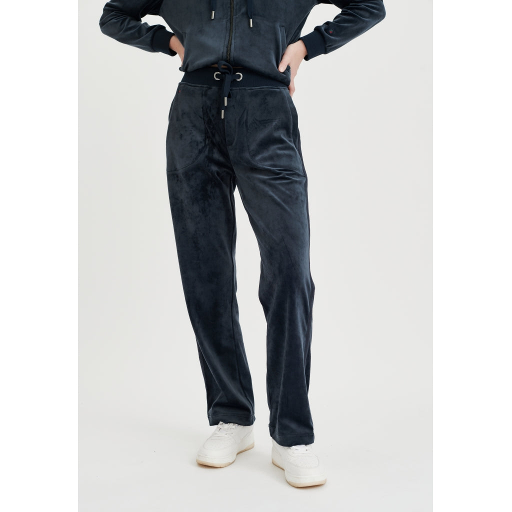 Redgreen Women Marika Velour Bukser Bukser og Shorts 069 Dark Navy