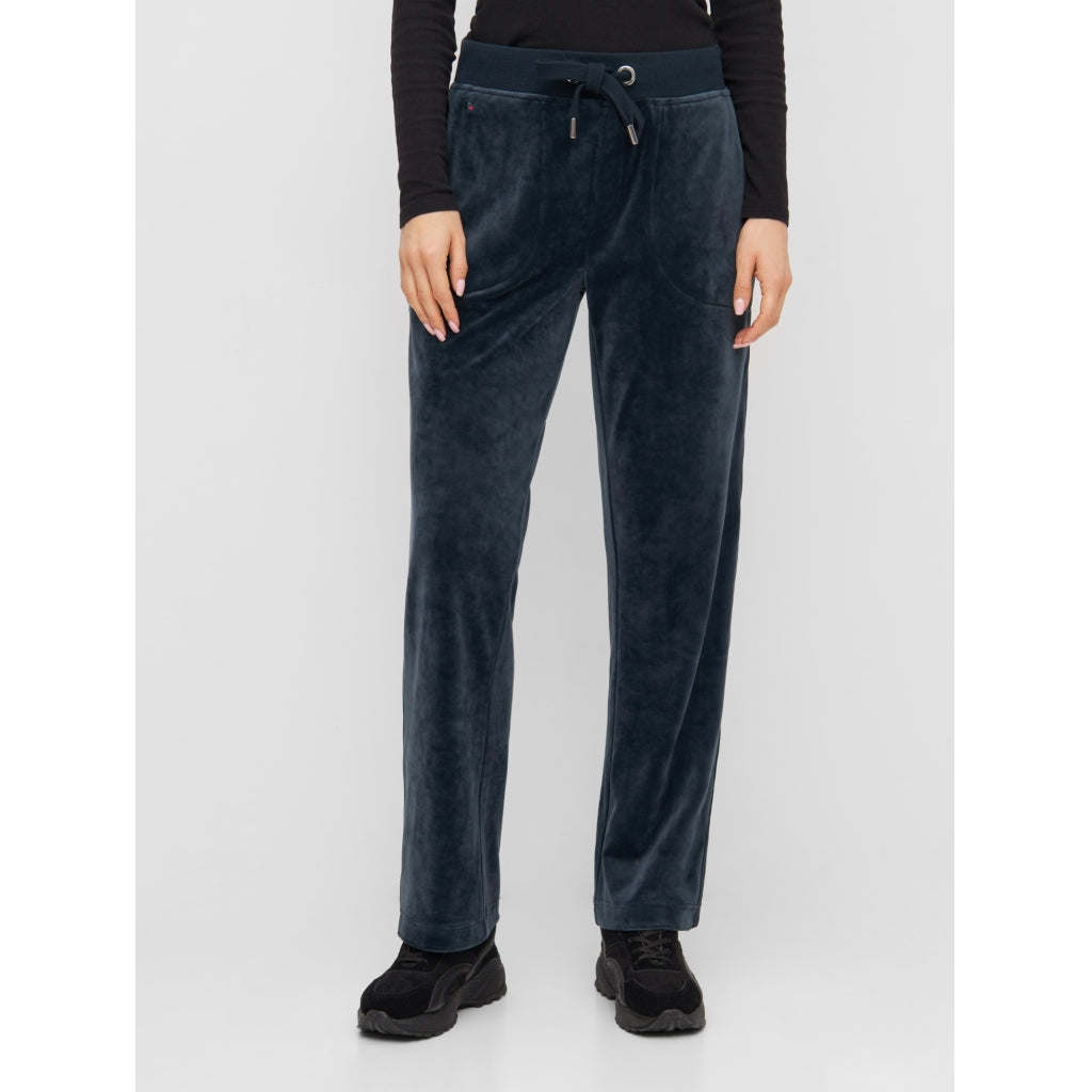 Redgreen Women Marika Velour Bukser Bukser og Shorts 069 Dark Navy