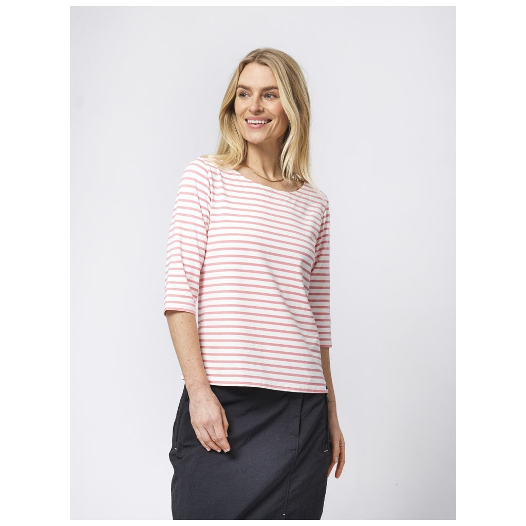 Sea Ranch Marina 3/4 ærme bluse med UV beskyttelse Langærmet Tee 1127 White / Marshmallow