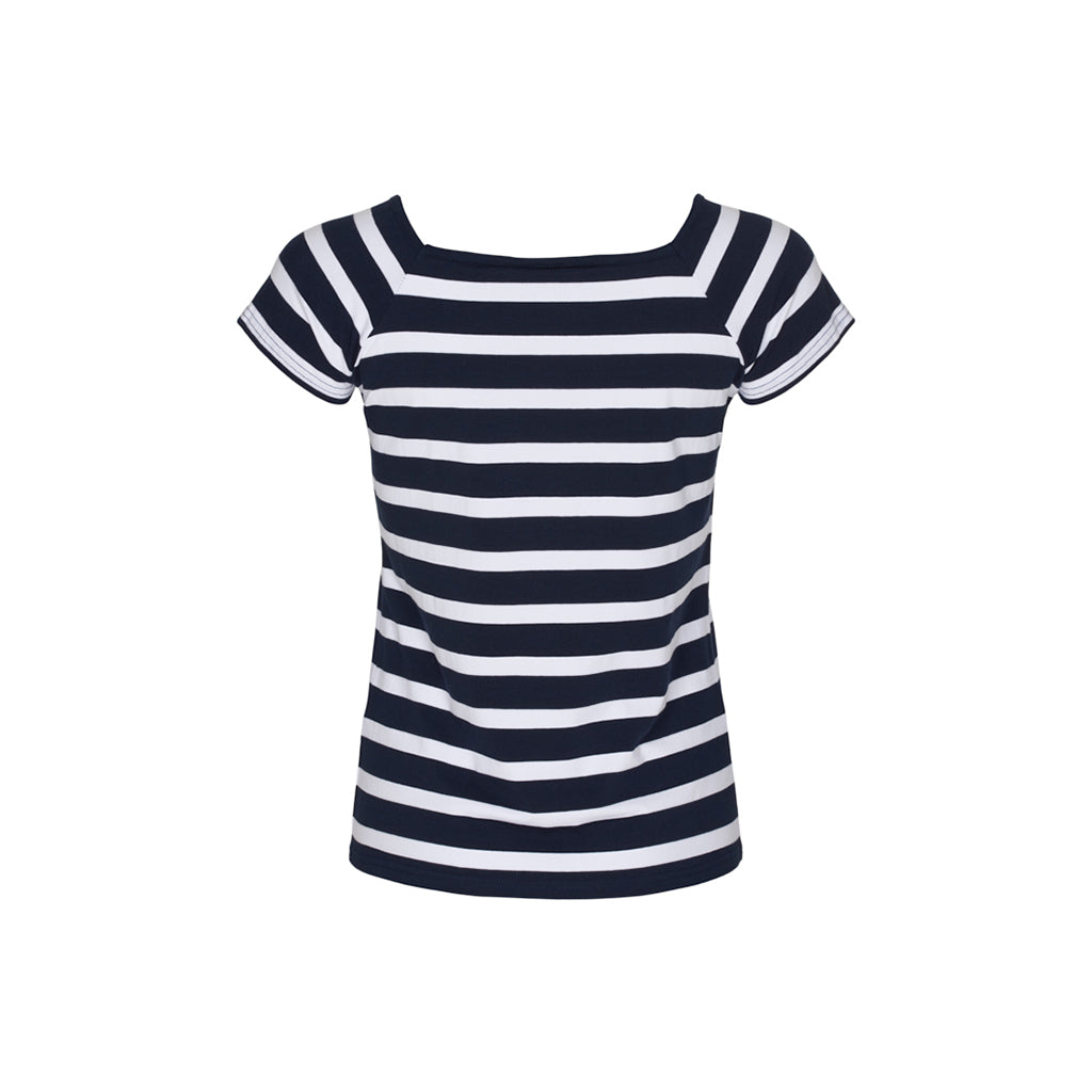 Sea Ranch Melanie Stribet Kortærmet T-shirt T-shirts SR Navy/Pearl