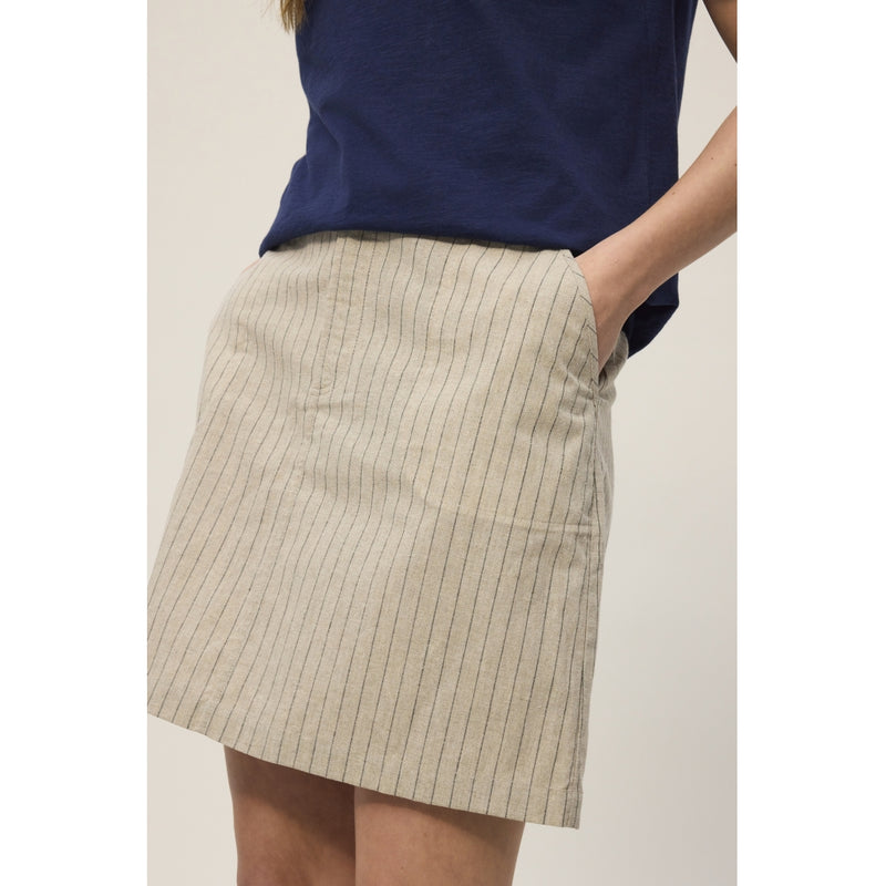 Redgreen Women Nan Skirt Nederdele 122 Light Sand Stripe